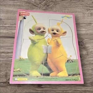 Vinatge Teletubbies Childrens Wood Puzzle From 1998